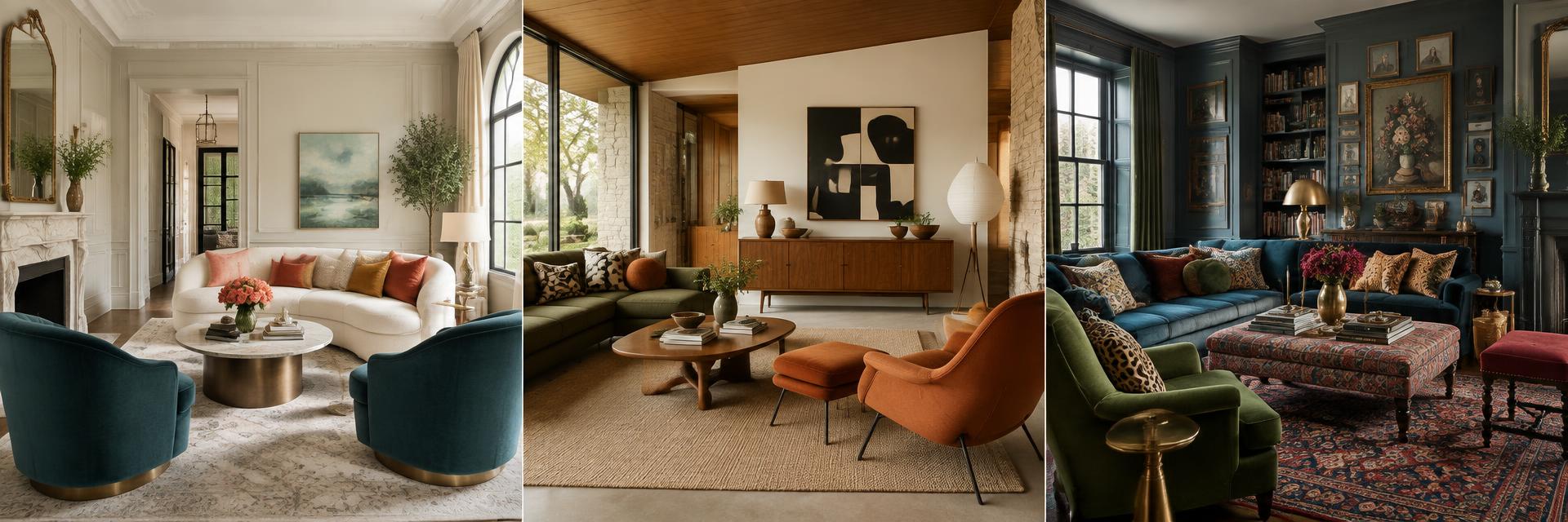 Living Rooms — Transitional design inspiration